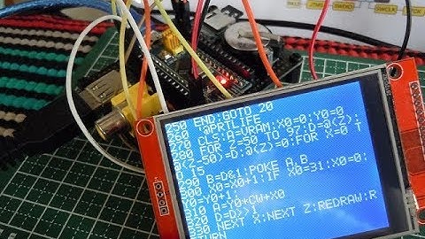 豊四季 Tiny BASIC for Arduino STM32でILI9341 SPI TFT液晶モジュールを利用