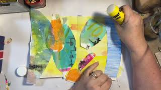 a Mixed Media Deep Dive into new Shapes Process, Day 5