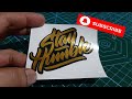 2 color vinyl sticker (stay humble)
