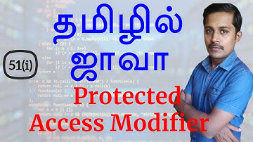 Java in Tamil - protected Access Modifier - Encapsulation - Java Training in Chennai - Payilagam