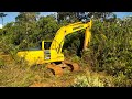 EXCAVATOR KOMATSU PC210 GALI PARIT PELEBARAN JALAN #part1