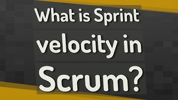 What is Sprint velocity in Scrum?