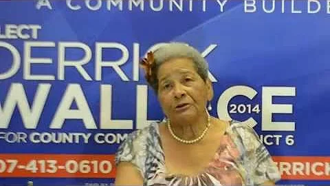 Commissioner Mable Butler Supports Derrick Wallace