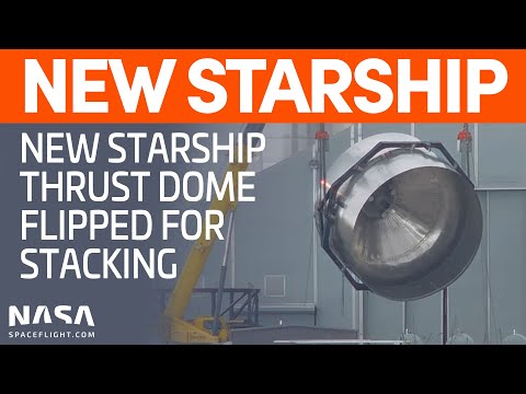 SpaceX Boca Chica - New Thrust Dome flipped. Starship SN9 aborts Static Fire tests