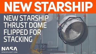 SpaceX Boca Chica - New Thrust Dome flipped. Starship SN9 aborts Static Fire tests