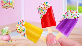 🍫Chocolate Ice Cream🍫Colorful Miniature Fruit Chocolate Ice Cream Recipe Decorating❤️By Sweet Baking