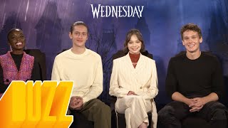 The Cast of Wednesday Talks Working With Jenna Ortega, Tim Burton & Partying!