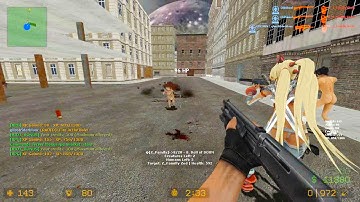 Counter Strike Source - Zombie Horde Mod online gameplay on Citybrawl Map