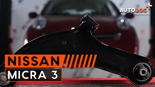 Kaip pakeisti Vikšro Valdymo Svirtis NISSAN MICRA III (K12) - internetinis nemokamas vaizdo