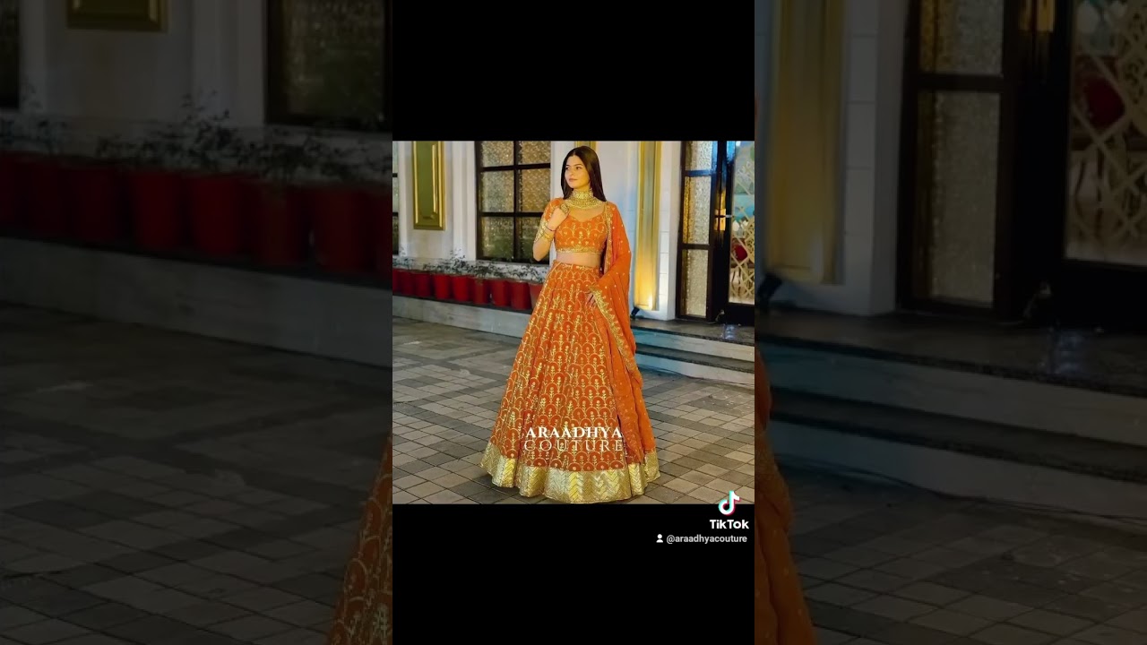 Orange lehenga choli 🧡✨ Shop now at Araadhya Couture 