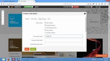 Add product tabs block