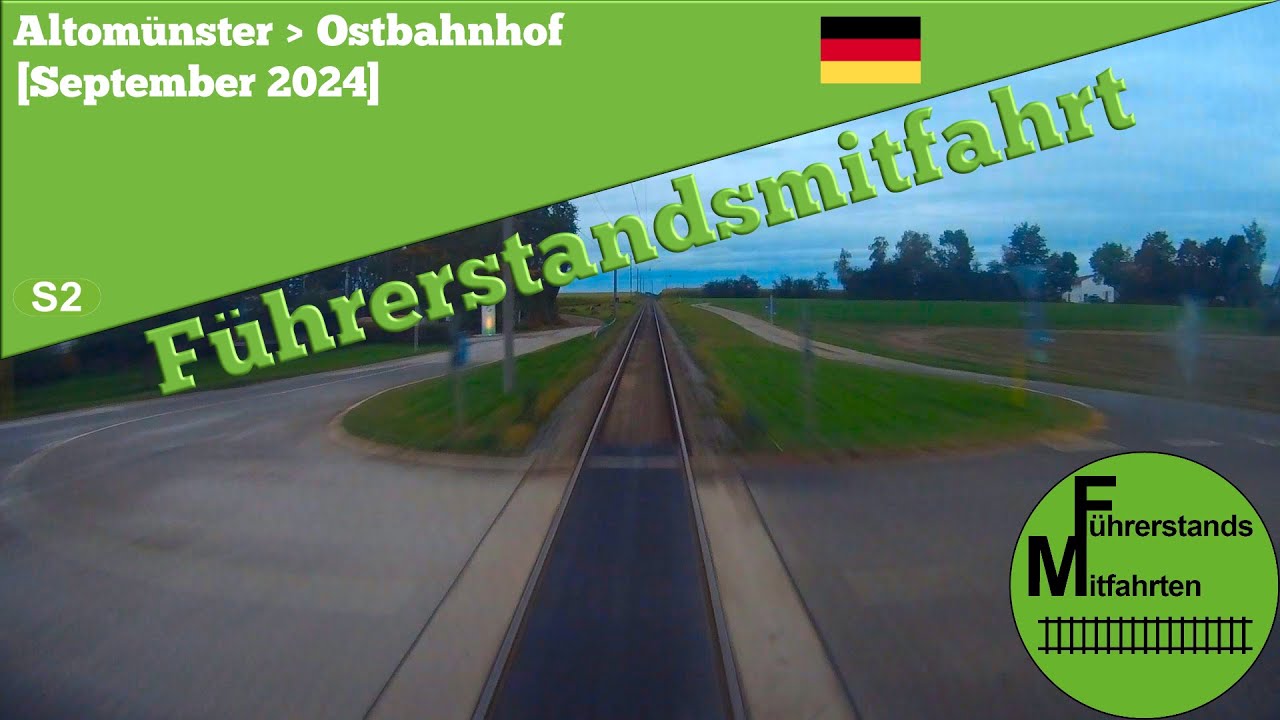 [Deutschland] Führerstandsmitfahrt 2024 * S-Bahn München * S2 Altomünster - Ostbahnhof