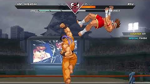 JOE HIGASHI VS RYU | INSANELY EPIC M.U.G.E.N BATTLE.