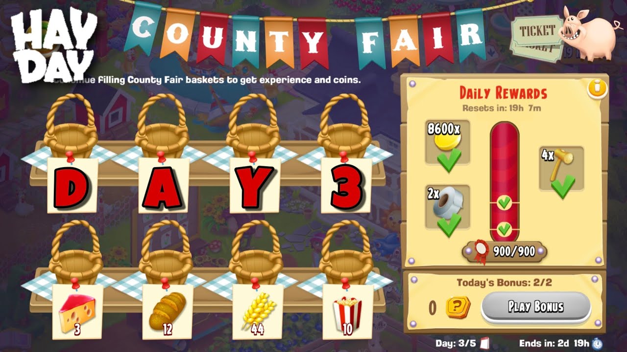 Late Summer County Fair Day - 3 | Hay Day Lvl 44 Gameplay