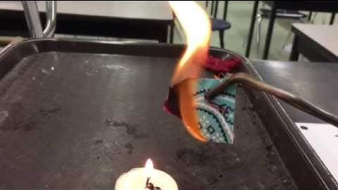 Fiber D (Cotton) Burn Test