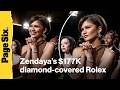 Zendaya’s Oscars 2026 look puts her $177K diamond-covered Rolex (&amp; tiny ‘T’ tattoo) front and center