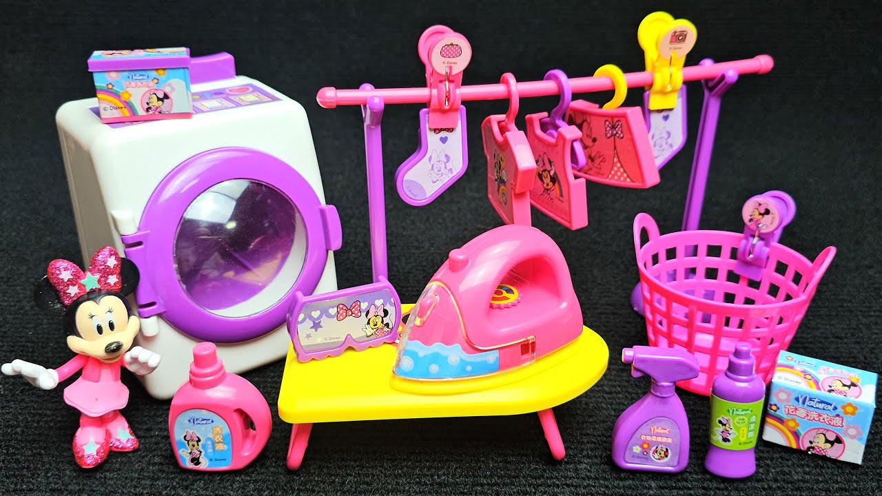 Disney Minnie Mouse Laundry Playset [L.244] - Satisfying with Unboxing Toys Compilation ASMR