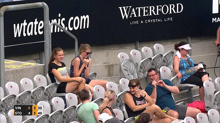 Sam Stosur shanks ball into crowd
