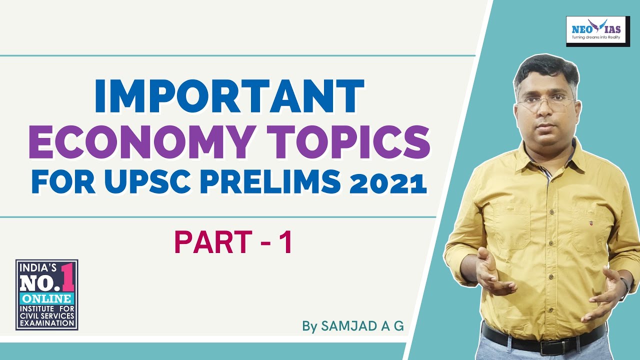 IMPORTANT ECONOMY TOPICS FOR UPSC CSE PRELIMS 2021 (PART 1) | IMPORTANCE OF MONEY & BANKING IN CSE