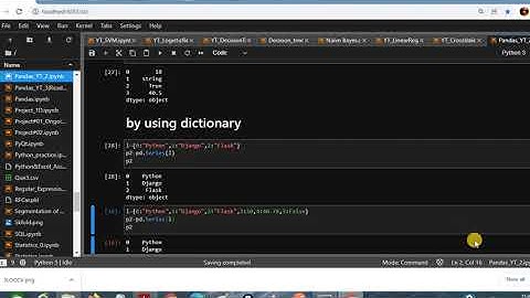 Creation of Series in Pandas using Dictionary | List | Scalar Value | nDArray | Hindi