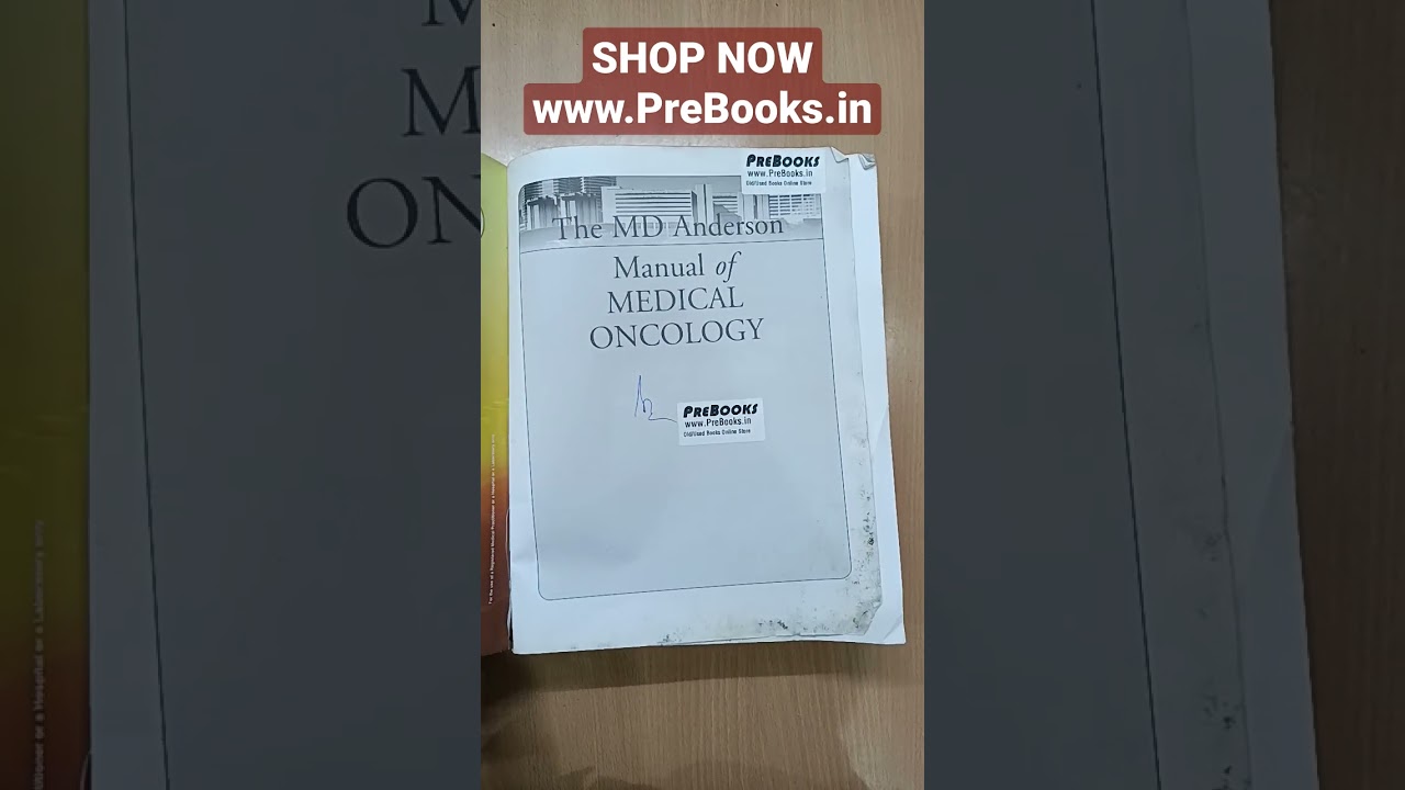 The MD Anderson Manual of Medical Oncology: 2nd Edition SHOP NOW: www.PreBooks.in