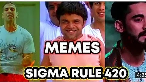 SIGMA RULE 420 | Memes | DROPOUTERE I Rajpal Yadav and Akshay kumar #comedy #sigmarule