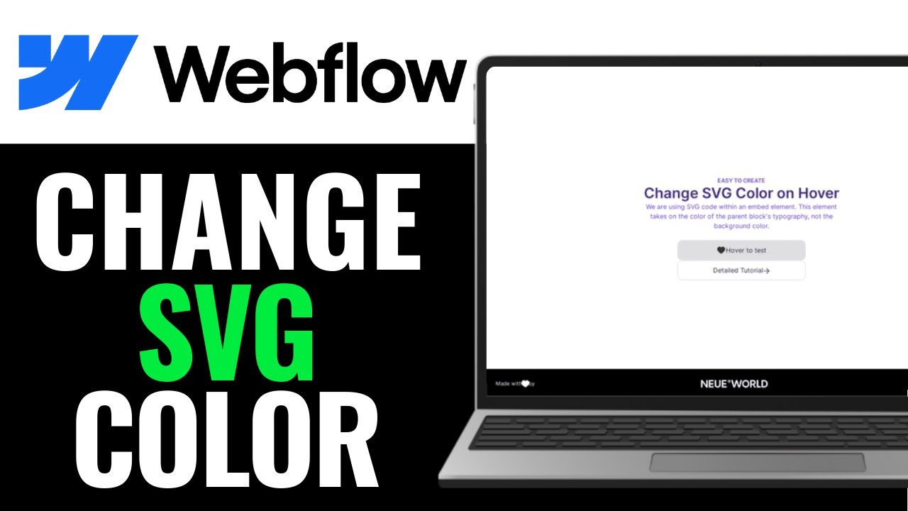 How to Change SVG Color in Webflow 2025 (FULL GUIDE) - YouTube