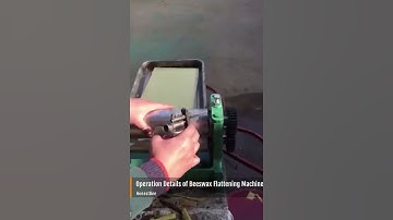 Operation Details Of Beeswax Foundation Machine, Apply lubricant to Beeswax Foundation Machine