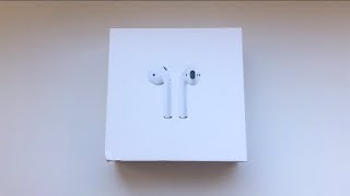 Распаковка Apple AirPods / Unboxing Apple AirPods  (2019)