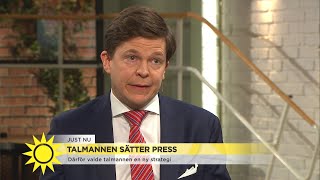 Talmannen: "Jag har ett väldigt skarpt verktyg kvar" - Nyhetsmorgon (TV4)