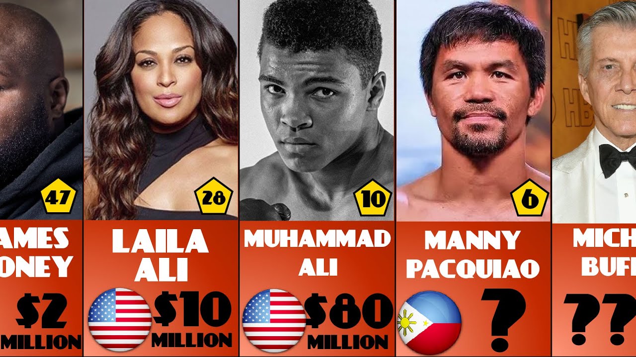 Comparison: Who are the top 10 richest boxers in the world right now