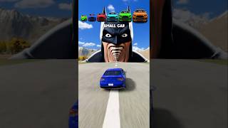 Bat Man Vs Big Small Cars