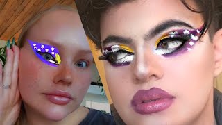 James Charles’ Friends Draw my Makeup (NIKKI TUTORIALS) | Latchie