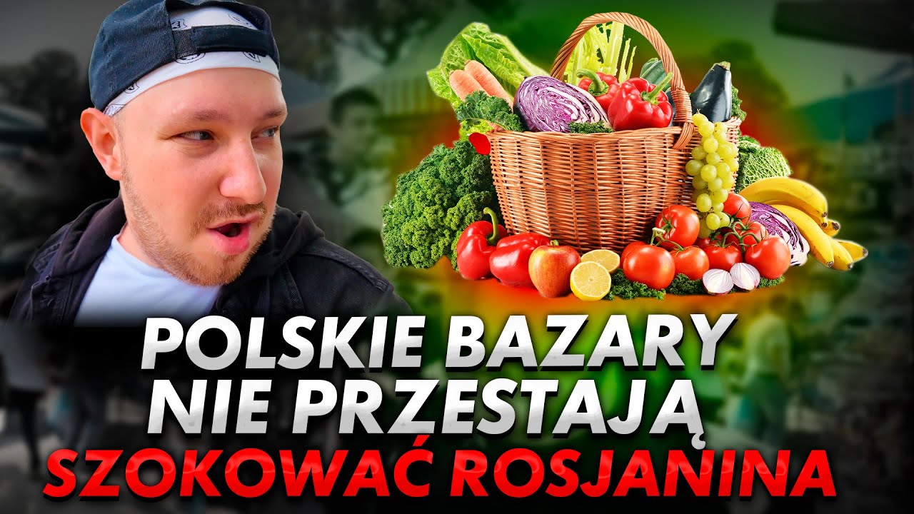 Ceny są szokujące. Rosjanin na zakupach na polskim bazarze.