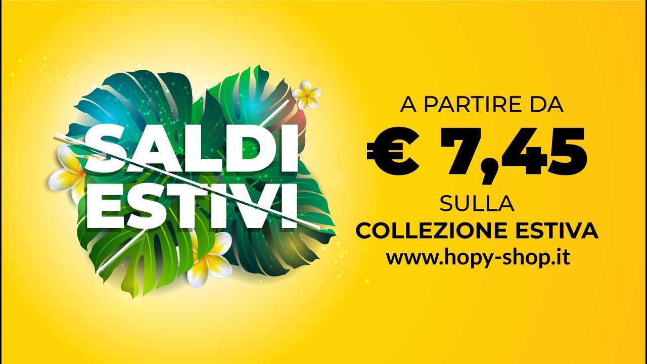 Saldi Estate 2020! A Partire Da €7,45!