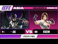 Ak devil jin vs kuzin asuka losers finals  icfc tekken asia season 4 week 9