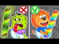 Lion family  journey to the center of the earth 80 rainbow meals  cartoon for kids