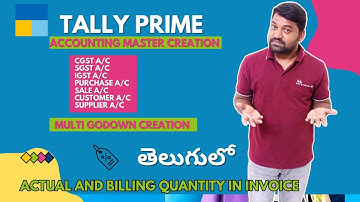 How to Create CGST SGST IGST Ledgers in tally Prime