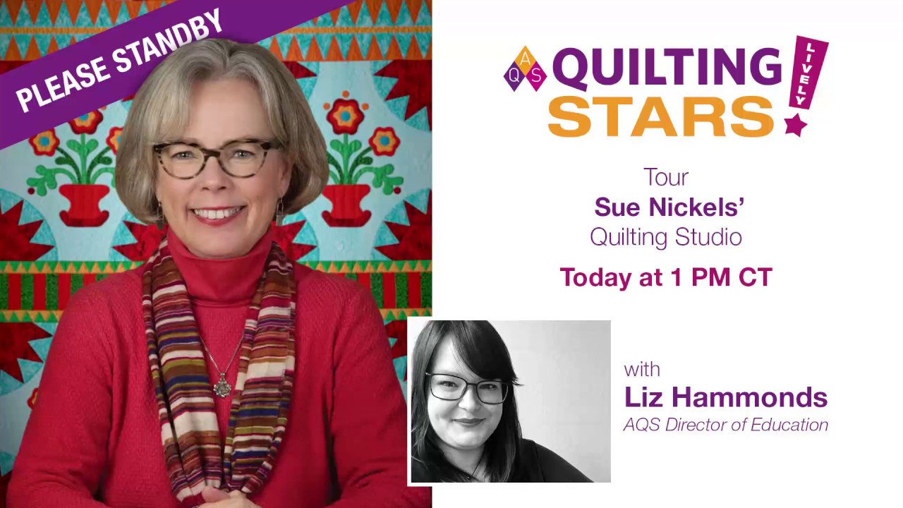 #3 AQS Quilting Stars with Sue Nickels - YouTube