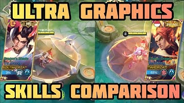 Yu Zhong Prime Vs M5 Skin Skills Comparison on Ultra graphics #mlbb #mobilelegends