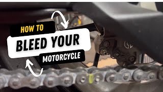 How To Bleed Your Motorcycle Rear Break | 2023 Panigale V2 #howto #brakeservice #diy #ducati