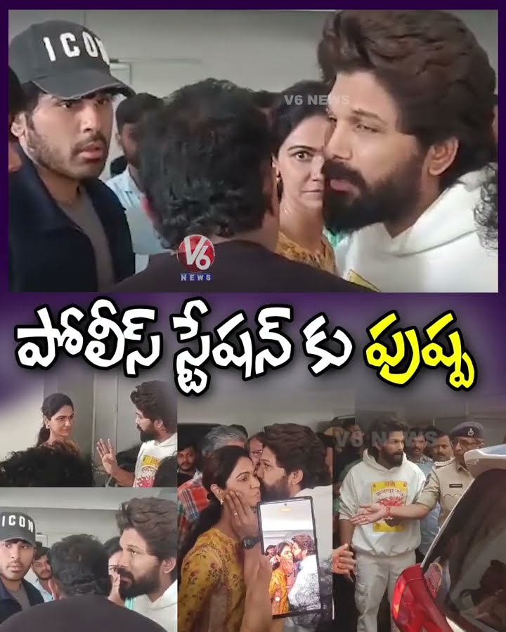 పోలీస్ స్టేషన్ కు పుష్ప | Allu Arjun Arrest In Sandhya Theatre Incident | V6 Shorts