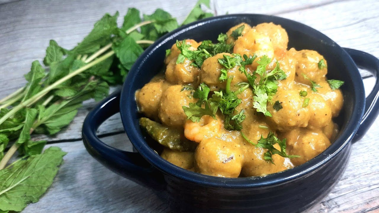 shrimp with coconut rice balls|nawayathi special dish - mudkale|mudkale recipe|easy recipes