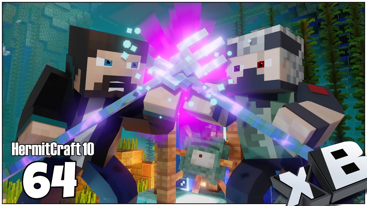 HermitCraft 10 | 064 | Trident Arena VS Etho!