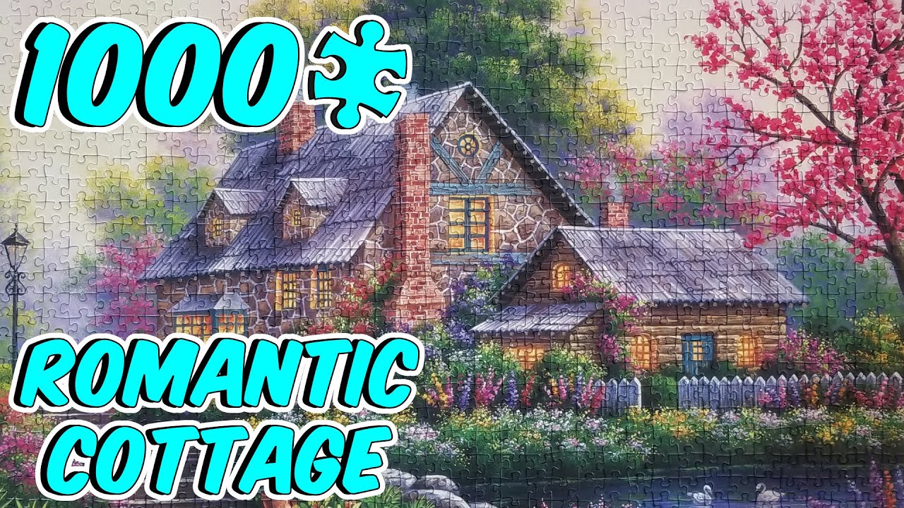Jigsaw Puzzle TIME LAPSE - 1000 Pieces - Romantic Cottage [Ravensburger ...