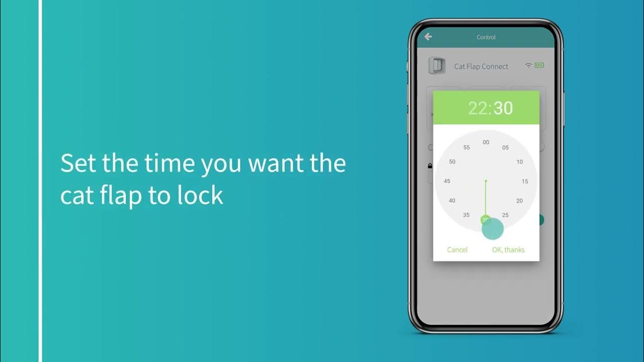 How to set a curfew for the Microchip Cat Flap Connect using the Sure