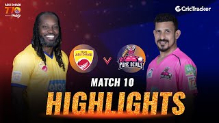 Match 10 Highlights - Team Abu Dhabi vs Pune Devils, Abu Dhabi T10 League 2021