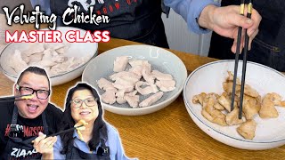 How Chinese Chefs Velvet Chicken MASTER CLASS  Mum and Son professional chefs cook
