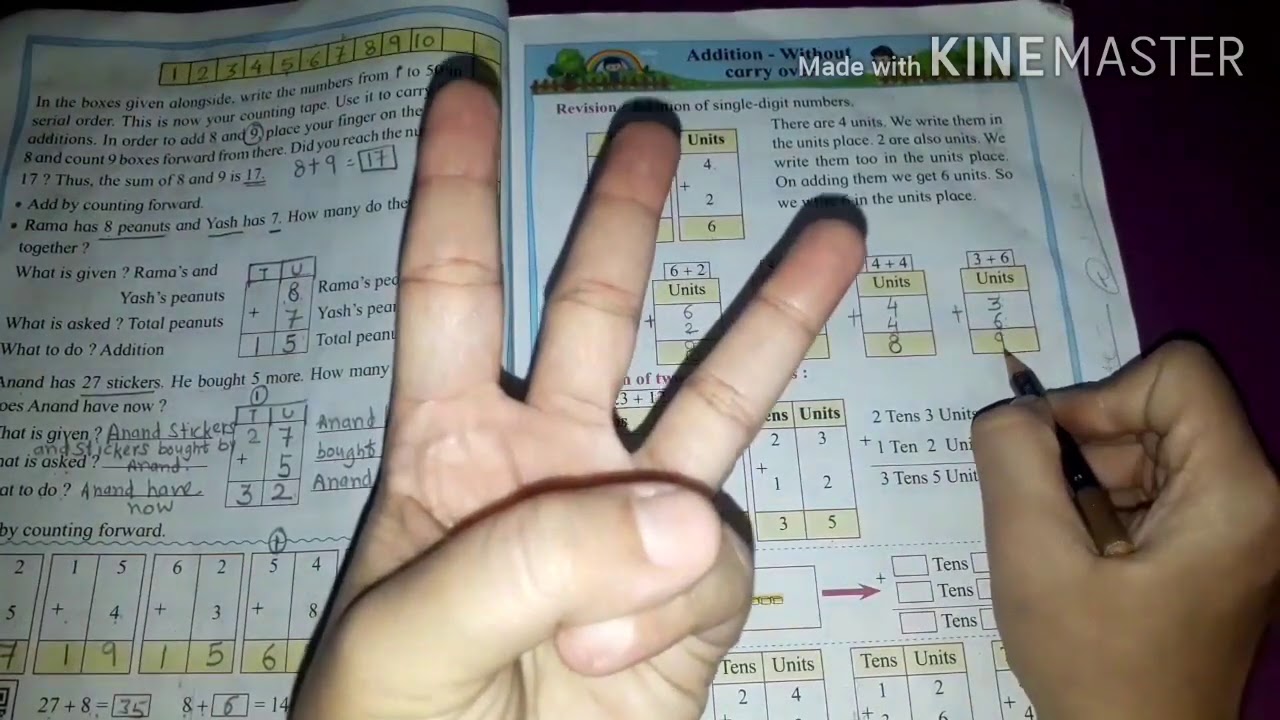 Std_ 2nd, subject - Mathematics, Addition without carry over,page no. 23,24