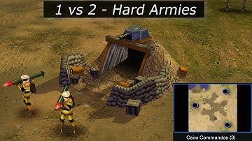[C&C Generals Zero Hour] Beating all Maps with max AI - 1vs2 - Cairo Commandos